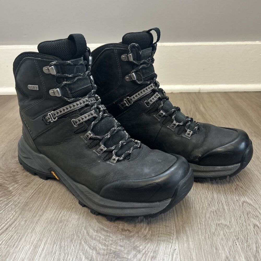 Merrell Phaserbound 2 Mens 9 Tall Waterproof Hiking Leather Outdoors Work Boots
